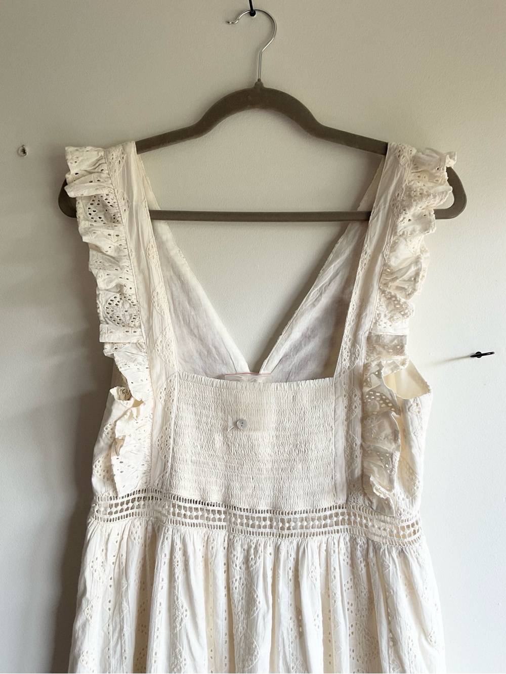 Anthropologie Allison NY Esperanza Embroidered Boho Maxi Dress Size Medium NWT - Picture 7 of 16